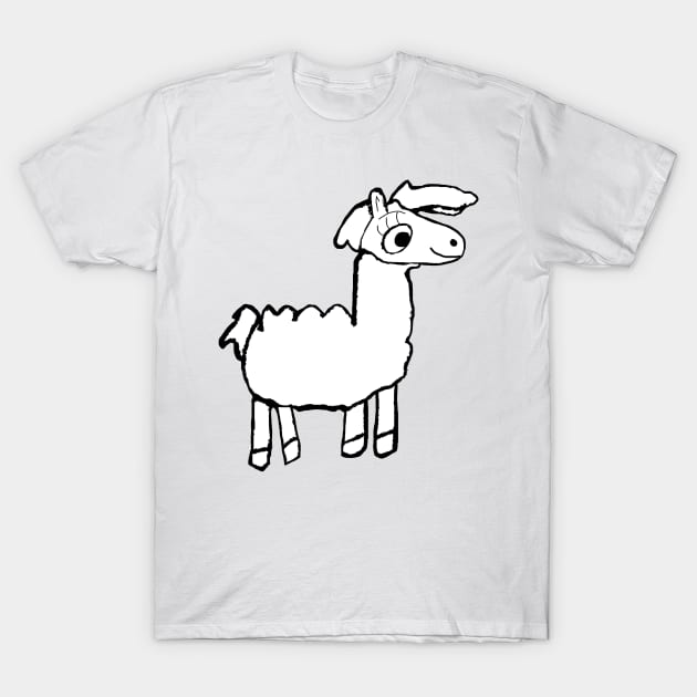 Dodie the Llama T-Shirt by JadedAlice